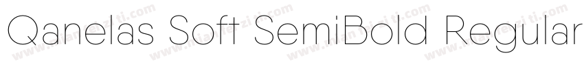 Qanelas Soft SemiBold Regular字体转换